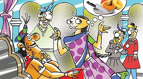 பூமியை வெட்டி கொஞ்சம் பூமியை அதில் வைக்கப் போனவர்! நாடோடிக் கதை!