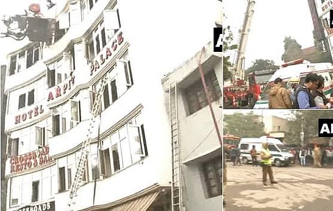 தில்லியில் அர்பித் பேலஸ் ஓட்டலில் தீவிபத்து: 9 பேர் சாவு