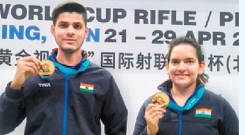 துப்பாக்கி சுடுதல் உலகக் கோப்பை இந்தியாவுக்கு 2 தங்கம்