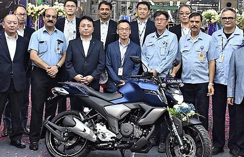 இந்தியா யமஹா மோட்டார் நிறுவனத்தின் வாகன உற்பத்தி 1 கோடியை தாண்டி சாதனை