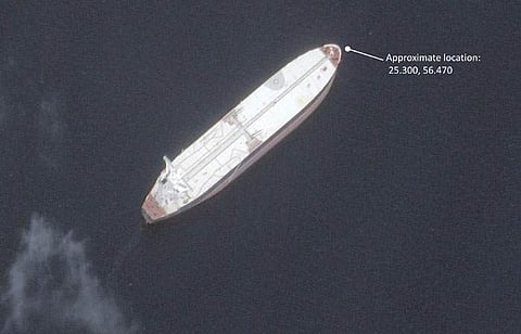 தாக்குதலுக்குள்ளான எண்ணெய் கப்பல்களுக்கு பெருத்த சேதமில்லை: செயற்கைக்கோள் படம் மூலம் தகவல்