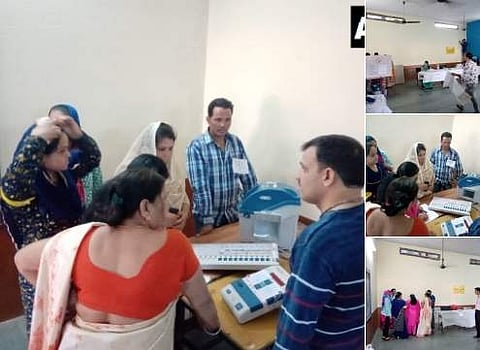 மக்களவைத் தேர்தலுக்கான இறுதிக்கட்ட வாக்குப்பதிவு தொடங்கியது