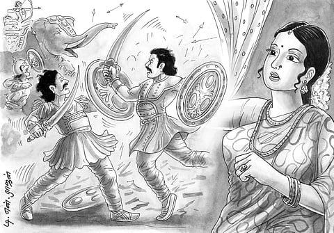 போர்க்களமும் காதல் கவிரசமும்!