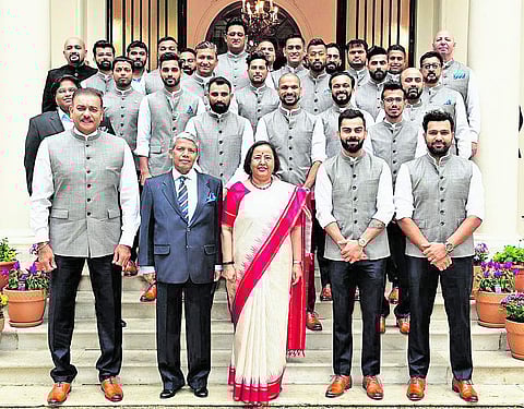 இந்திய அணிக்கு லண்டன் தூதரகத்தில் வரவேற்பு