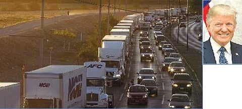 மெக்ஸிகோ பொருள்கள் மீதான கூடுதல் வரி: காலவரையின்றி நிறுத்திவைத்தார் டிரம்ப்