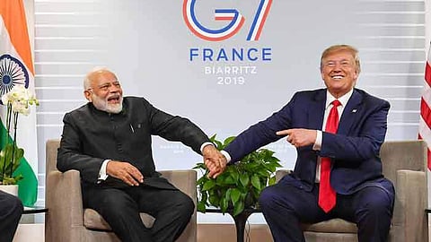 பிரதமர் நரேந்திர மோடி - அமெரிக்க அதிபர் டிரம்ப்.