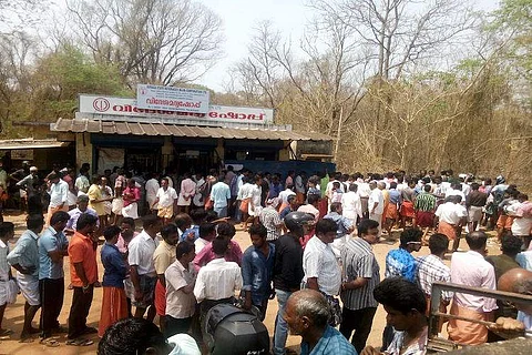 கேரளாவில் உள்ள மதுபானக் கடை