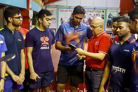 ஜொ்மனி வீரா்களுடன் இந்திய டேபிள் டென்னிஸ் அணிக்கு சிறப்பு பயிற்சி