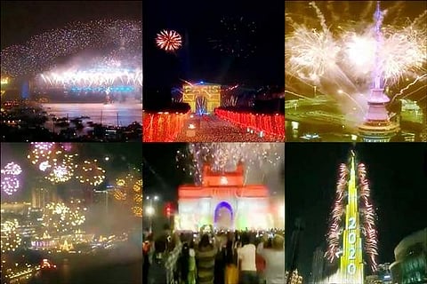 உலக நகரங்களில் 2020 ஆங்கிலப் புத்தாண்டுக் கொண்டாட்ட விடியோ