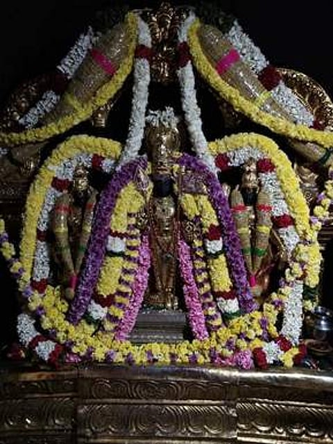 சிறப்பு அலங்காரத்தில் ரத்தினகிரி பாலமுருகன்.