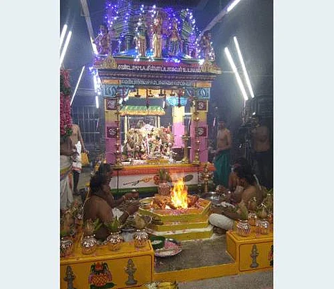 திருச்செந்தூர் கோவிலில் கந்தசஷ்டி விழா யாகசாலை பூஜையுடன் தொடங்கியது