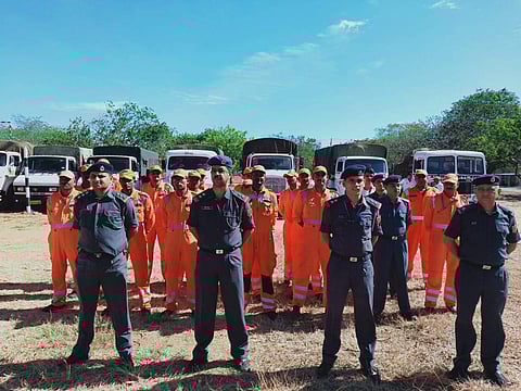 அரக்கோணத்திலிருந்து புறப்பட்ட தேசிய பேரிடர் மீட்புப் படை.