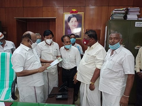 மீன்வளத்துறை அமைச்சரை சந்தித்த குமரி மாவட்ட மீனவப் பிரதிநிதிகள்.