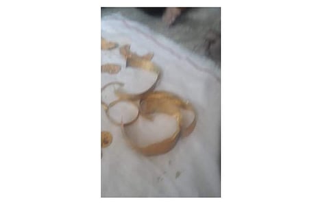 கண்டெடுக்கப்பட்ட தங்க புதையல்.