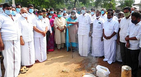 தருமபுரியில் திட்ட பணிகள் தொடக்கம்