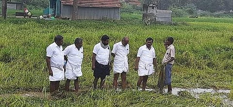 இளையான்குடி பகுதியில் விவசாயிகளுக்கு நிவாரணம் வழங்கல்