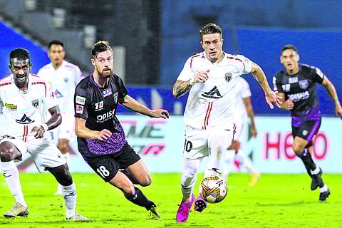 ஐஎஸ்எல்: ஒடிஸா - நாா்த்ஈஸ்ட் ஆட்டம் டிரா