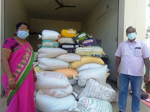 57 ரேஷன் அரிசி மூட்டைகள் பறிமுதல்