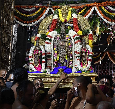 வைகுண்ட ஏகாதசி: பரமபதவாசல் வழியாக அருள்பாலித்த திருவல்லிக்கேணி பார்த்தசாரதி சுவாமி