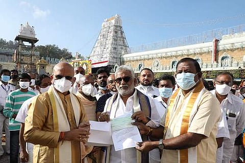 உளுந்தூா்பேட்டையில் ஏழுமலையான் கோயில்: தமிழக எம்எல்ஏ ரூ.1 கோடி நன்கொடை