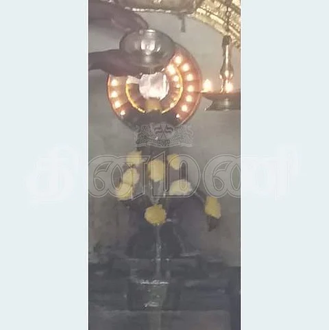 கூடலூர் தம்மனம்பட்டியில் உள்ள அடிவார அய்யப்பனுக்கு நெய்யாபிஷேகம் நடைபெற்றது.
