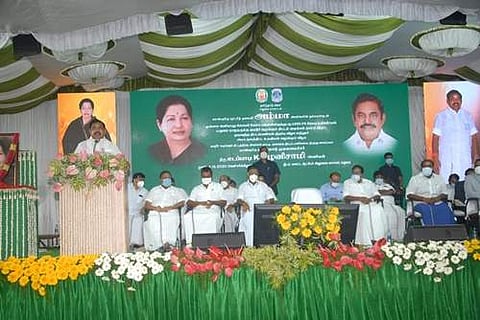 மதுரைக்கு நேரடியாக குடிநீர் வழங்கும் ரூ.1295 கோடி குடிநீர்த் திட்டத்துக்கு முதல்வர் அடிக்கல்