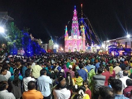 குமரி மாதா திருத்திலத்தில் நடைபெற்ற பெருவிழா கொடியேற்றம்