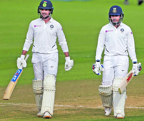 பயிற்சி ஆட்டம்: இந்தியா 87 ரன்கள் முன்னிலை