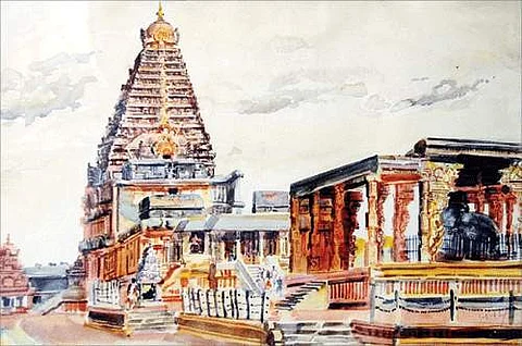 19 -ஆவது வயதில் சிவக்குமார் வரைந்த ஓவியம்.