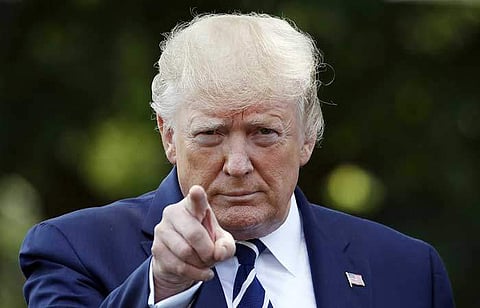 பாகிஸ்தான் மீது டிரம்ப் நடவடிக்கை எடுக்கக் கோரி ஆா்ப்பாட்டம்