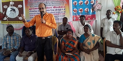 துலையாநத்தம் கிராமத்தில் தூய்மை இந்தியா விழிப்புணா்வு நிகழச்சி