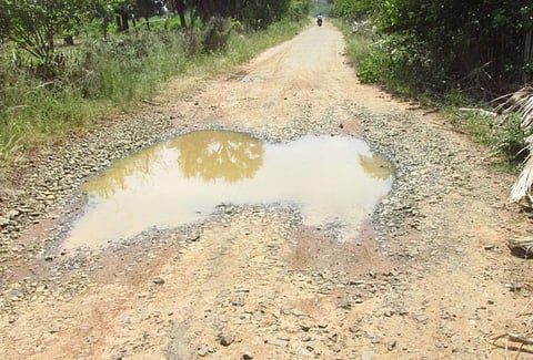 ஞானியாா்குடியிருப்பு - புதுக்குளம் இணைப்புச் சாலையை சீரமைக்க கோரிக்கை
