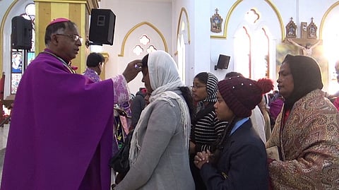 உதகை தேவாலயங்களில் ‘சாம்பல் புதன்கிழமை’ அனுசரிப்பு