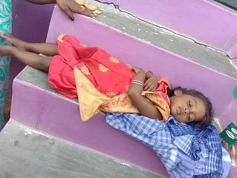 திருச்சுழி அருகே கண்மாய் காட்டுப்பகுதியிலிருந்து 3 வயது சிறுமி மீட்பு