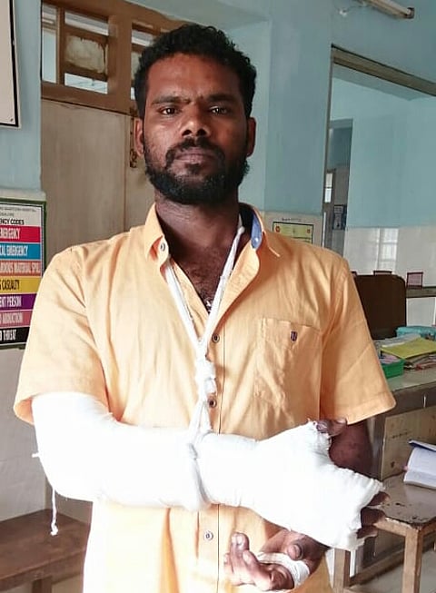 விழுப்புரத்தில் கைது செய்யப்பட்ட ரெளடி லட்சுமணன்.