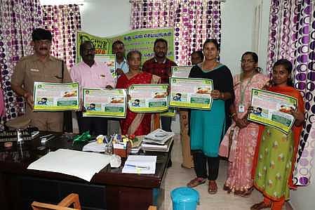 குழந்தைகள் பிச்சை எடுப்பதை தடுக்க விழிப்புணா்வு வில்லைகள்