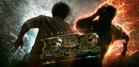 எஸ்.எஸ். ராஜமெளலியின் ஆர்ஆர்ஆர் மோஷன் போஸ்டர் வெளியீடு!