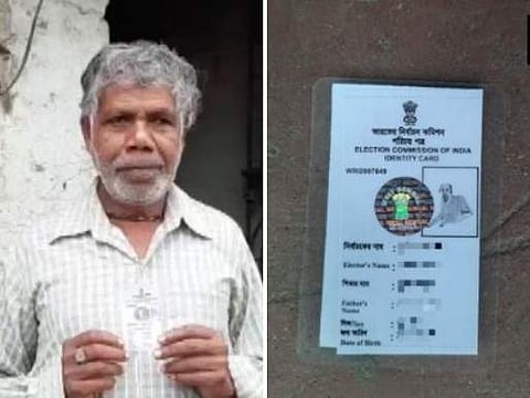 மேற்கு வங்கத்தில் வாக்காளர் அடையாள அட்டையில் நாயின் புகைப்படம்