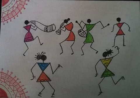 நேரத்தைக் கடத்த முடியவில்லையா? வார்லி ஓவியம் வரையலாம் வாங்க