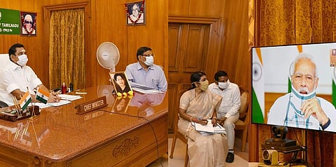 கரோனா தடுப்புப் பணிக்கு உடனடியாக ரூ.1,000 கோடி வழங்குக: பிரதமரிடம் முதல்வர் கோரிக்கை