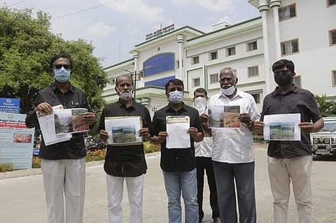 சிறுவாணி அணையில் சட்டவிரோத பணி: தடுத்து நிறுத்த கோரி கோவை ஆட்சியர் அலுவலகத்தில் மனு