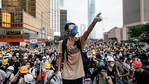 ஹாங்காங் போராட்டம் (கோப்புப் படம்).