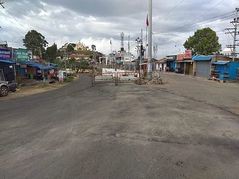 கொடைக்கானல் மூஞ்சிக்கல் பிரதான சாலை வெறிச்சோடியது