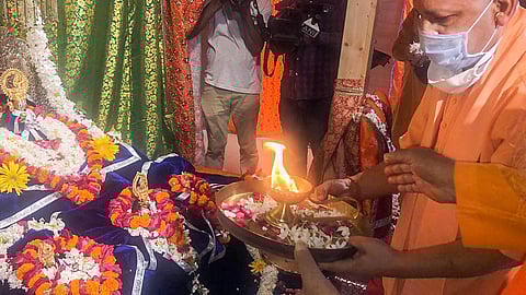 ராமர் கோயில் அடிக்கல் நாட்டு விழா ஏற்பாடுகளை ஆய்வு செய்தார்