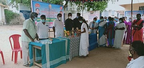 அனுமன் தீர்த்தம் கிராமத்தில் நடைபெற்ற தமிழக முதல்வரின் சிறப்பு மருத்து முகாம்.