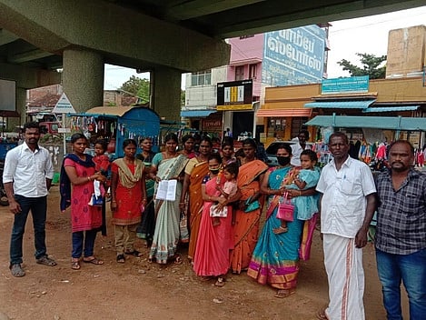 தென்காசியில் விடுதலைச் சிறுத்தைகள் ஆா்ப்பாட்டம்