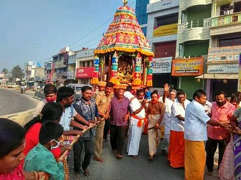 அவிநாசியில் நடைபெற்ற சுப்பிரமணியர் தேரோட்டம்