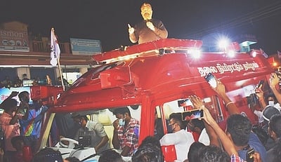 சங்ககிரியில் கமல்ஹாசன் தோ்தல் பிரசாரம்