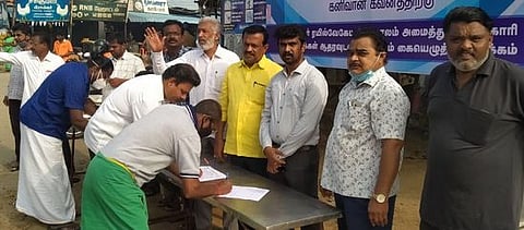 திருவப்பூரில் மேம்பாலம்: கையெழுத்து இயக்கம்