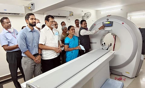 ஈரோடு சிகே மெடிக்கல் சென்டர் மருத்துவமனையில் அதிநவீன சிடி ஸ்கேன் யூனிட்